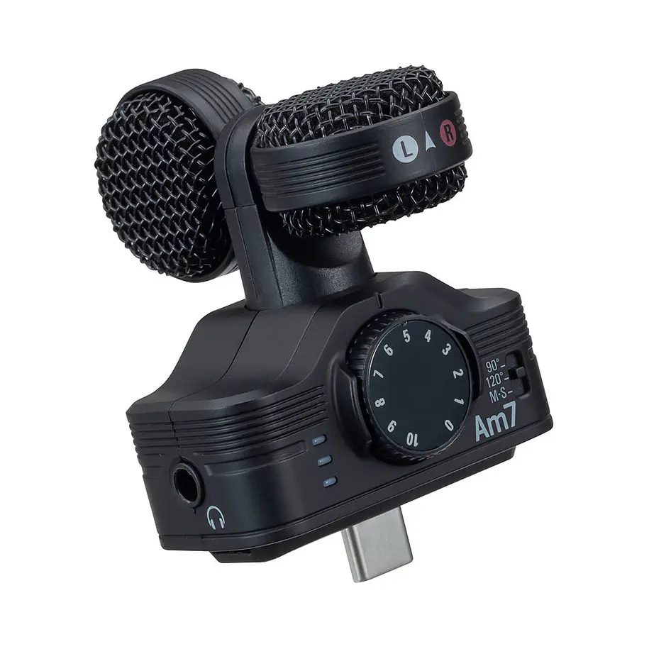 Zoom Am7 Micrófono estéreo Mid-Side para dispositivos Android con conector USB-C 1