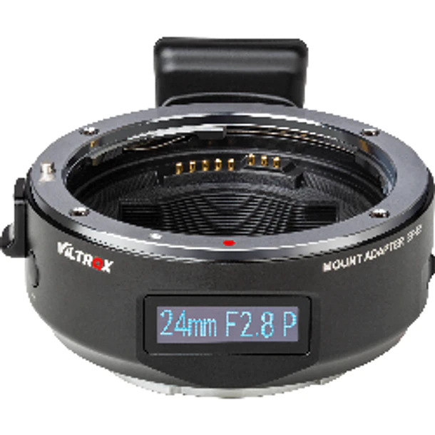 Viltrox Mark V EF-E5 Adaptador Lentes Canon EF a Cuerpos Sony E, Con Pantalla OLED 16
