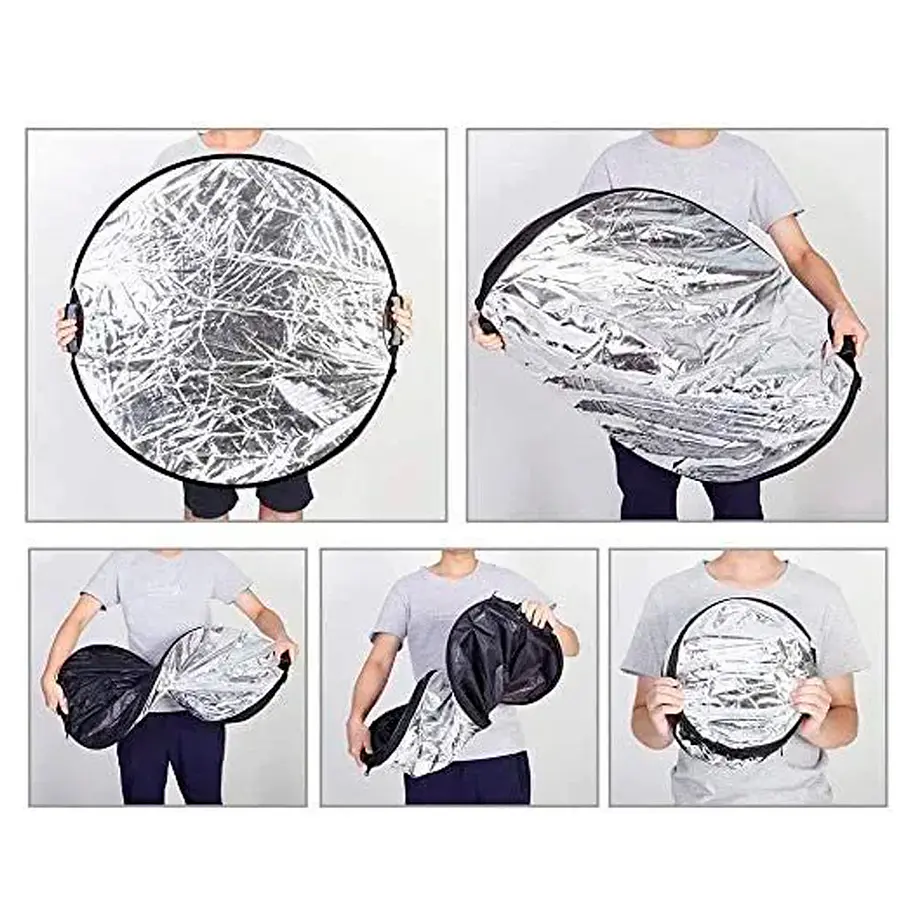 Fancier RE201B Reflector Circular 5 superficies, 110 cms Con Empuñadura 3