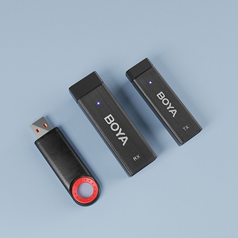 Boya BY-W4 Micrófono Inalámbrico de 4 Canales 4 Micrófonos Más un Receptor 12
