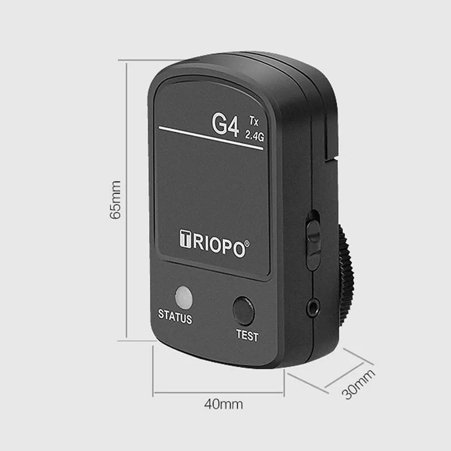 Triopo G4 TX Transmisor de Trigger Compatible con Canon y Nikon 7