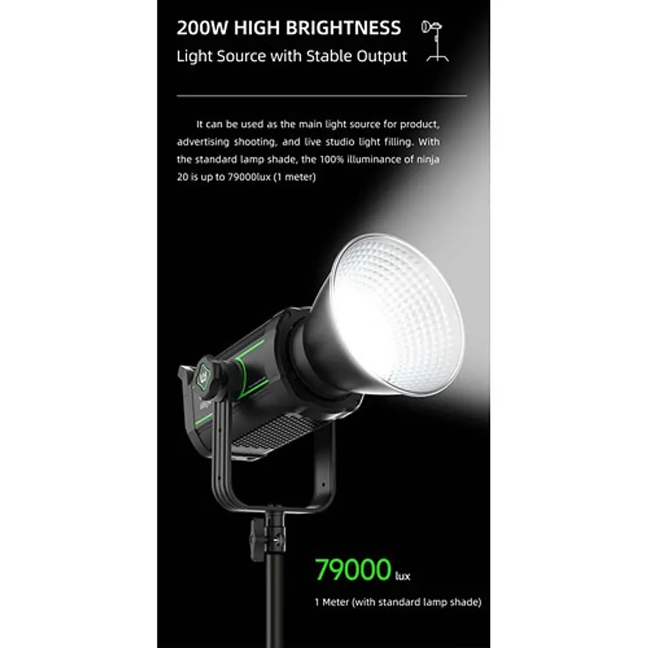 Viltrox Weeylite Ninja 20 Cañon Led 5.600K Montura Bowens 14