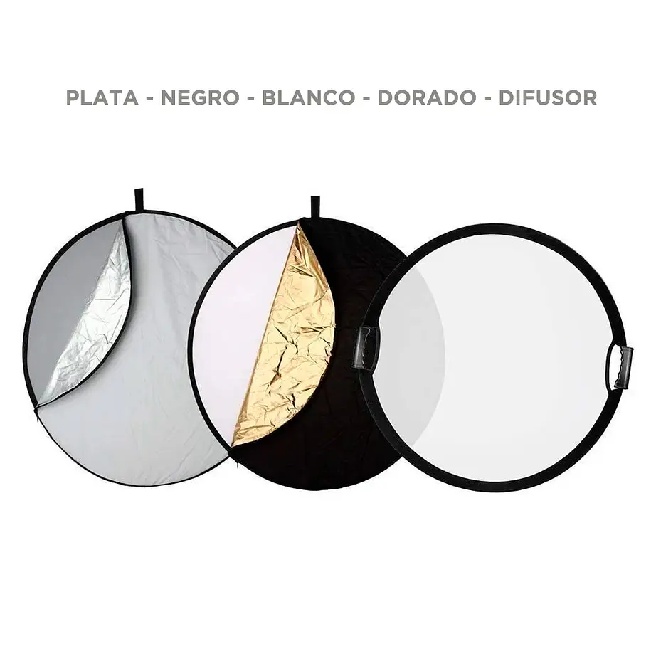 Fancier RE201B Reflector Circular 5 superficies, 110 cms Con Empuñadura 5