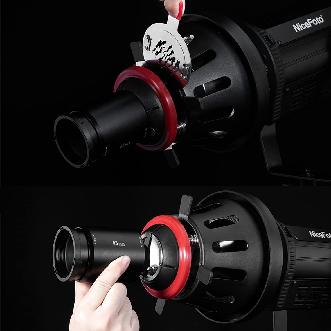 NiceFoto SN-29 PRO Snoot Óptico Montura Bowens Compatible Lentes Canon 3