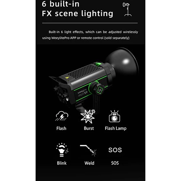 Viltrox Weeylite Ninja 20 Cañon Led 5.600K Montura Bowens 17