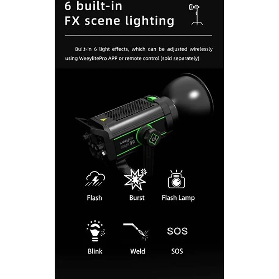 Viltrox Weeylite Ninja 20 Cañon Led 5.600K Montura Bowens 17