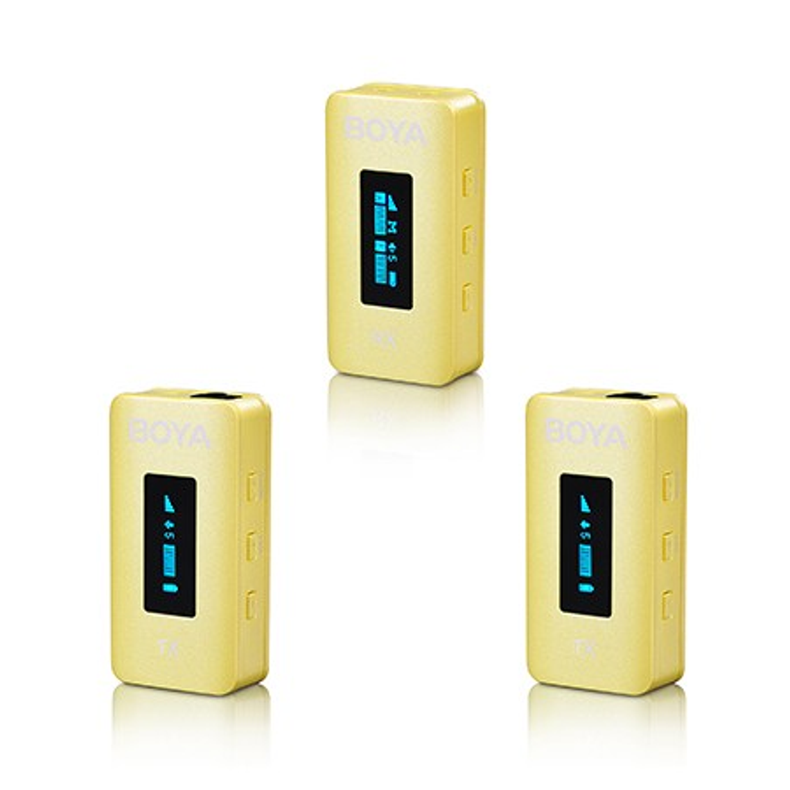 Boya BY-XM6-K2Y Micrófono Inalámbrico Doble  Compacto de 2.4GHz COLOR YELLOW 3