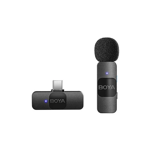 Boya BY-V10 Micrófono Inalámbrico Ultra Compacto y Portable 2.4GHz Conector USB-C 1