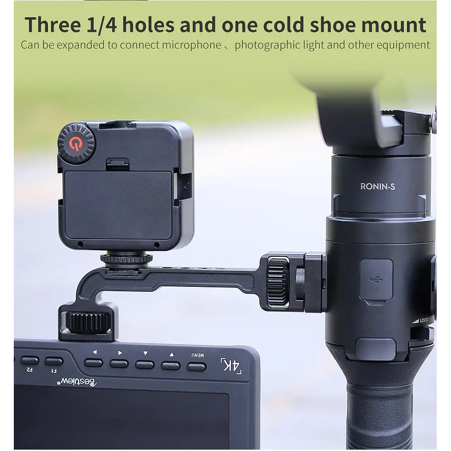 Uurig DH11 Barra de Extensión Para Dji Ronin S Permite Montar Luces, monitores y Micrófonos 5