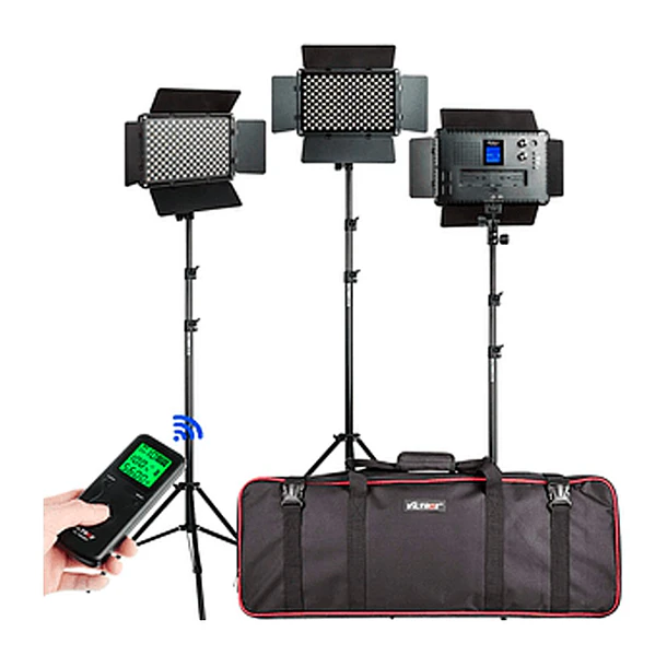 Viltrox KIT DE 3 LUCES LED VL-S192T 45W CRI +95 1