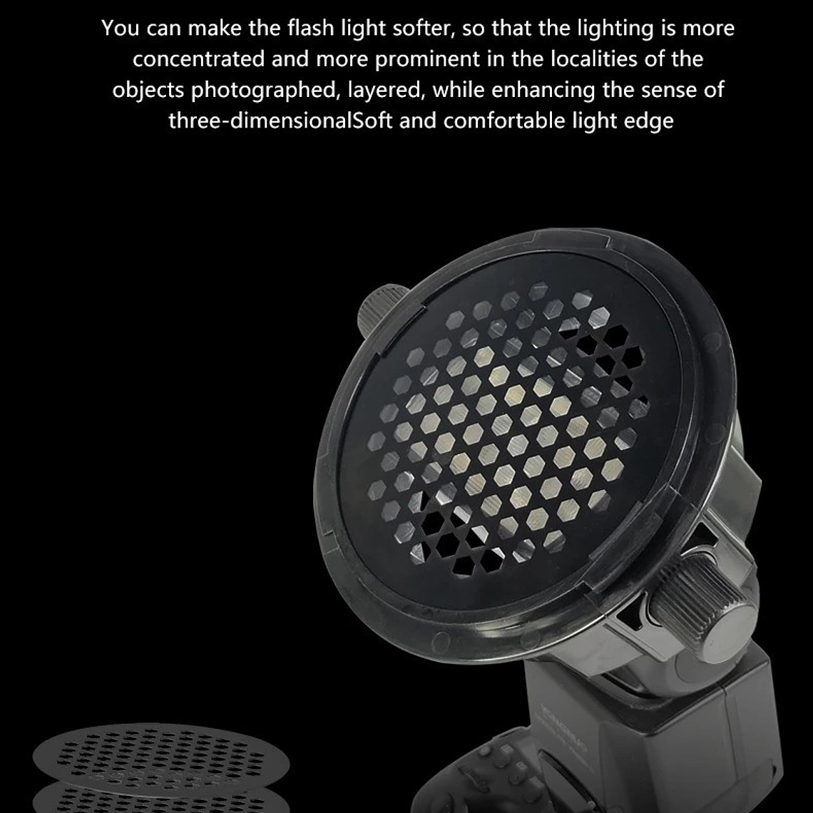 Lynca D15 Set de Accesorios Para Flash, Gran Difusor Silicona, Filtros Colores y Grid 10