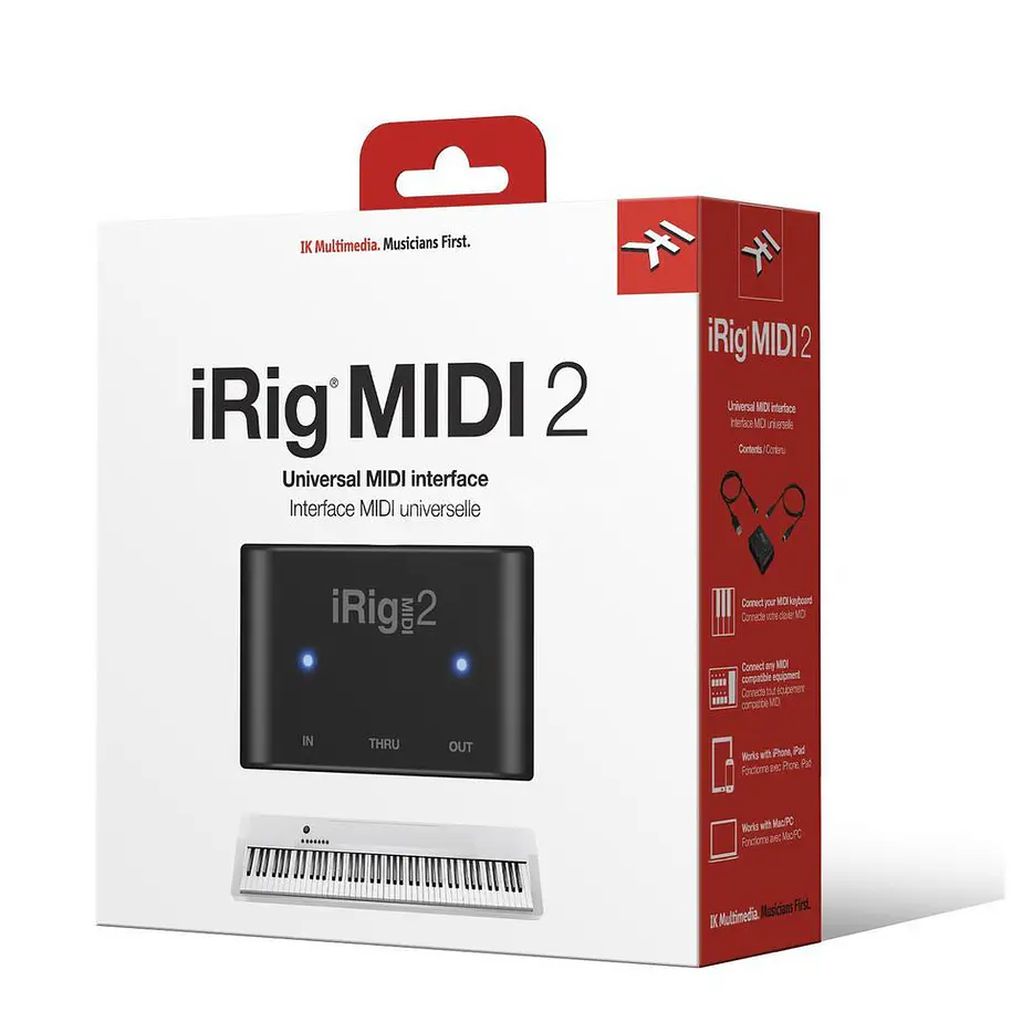 Ik Multimedia iRig MIDI 2 Interfaz Midi Para Iphone y Computadores (mac / pc) 2