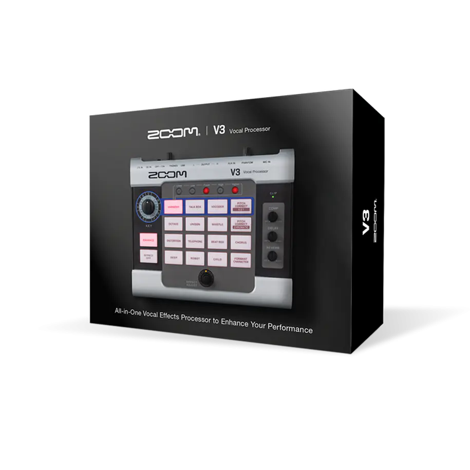 Zoom V3 Procesador Vocal e interfaz de Audio 7