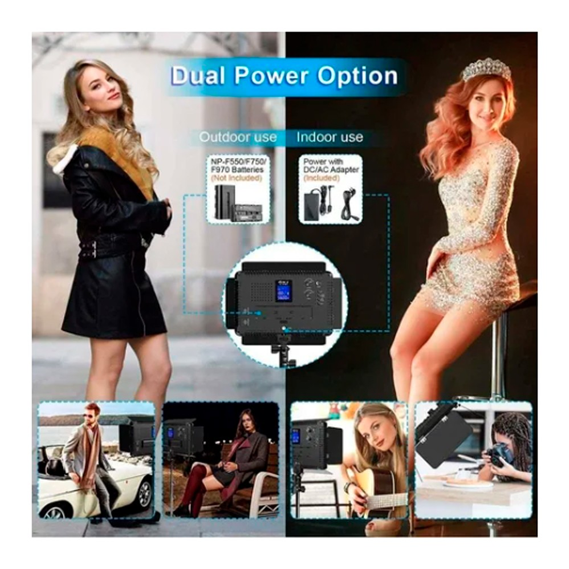 Viltrox KIT DE 3 LUCES LED VL-S192T 45W CRI +95 2