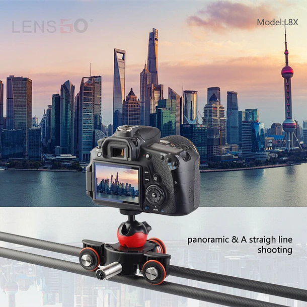 Lensgo L8x Dolly Slider a Control Remoto 5