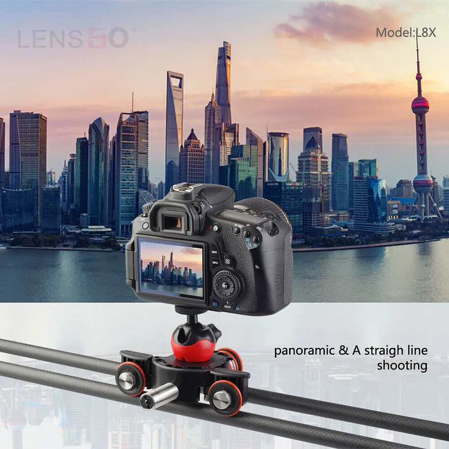 Lensgo L8x Dolly Slider a Control Remoto 5