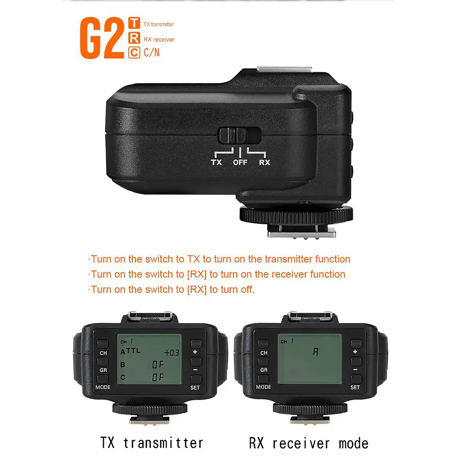 Triopo G2 Trigger Receptor o Transmisor Para Canon 10