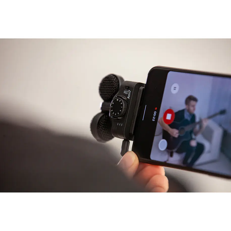 Zoom Am7 Micrófono estéreo Mid-Side para dispositivos Android con conector USB-C 18