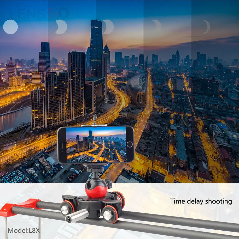 Lensgo L8x Dolly Slider a Control Remoto 8