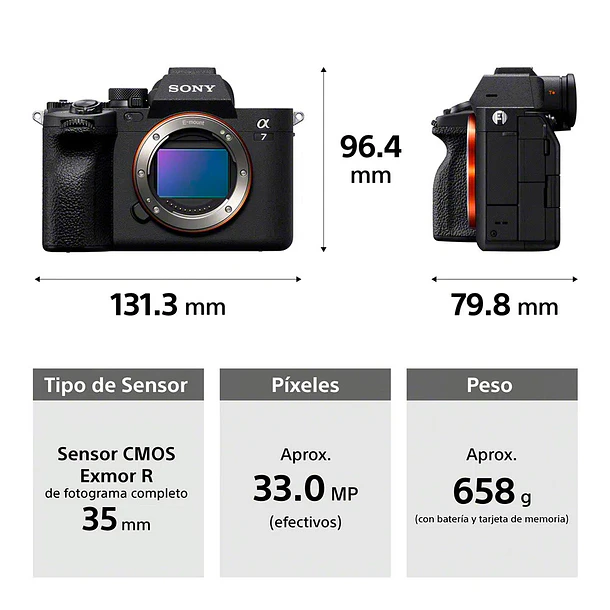 Sony Alpha 7 IV Cámara Híbrida Full Frame (Solo Cuerpo) [ILCE-7M4 E38] 12