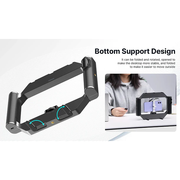 Ulanzi U-Rig Light Soporte Para Teléfonos y Cámaras Mirrorless Con Luz Led 4
