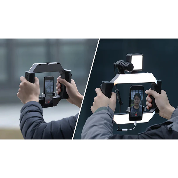 Ulanzi U-Rig Light Soporte Para Teléfonos y Cámaras Mirrorless Con Luz Led 10