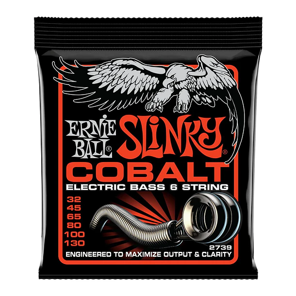 Ernie Ball P02739 Cuerdas Bajo Electrico Slinky Cobalt 6-String 32-130 Ernie Ball 1