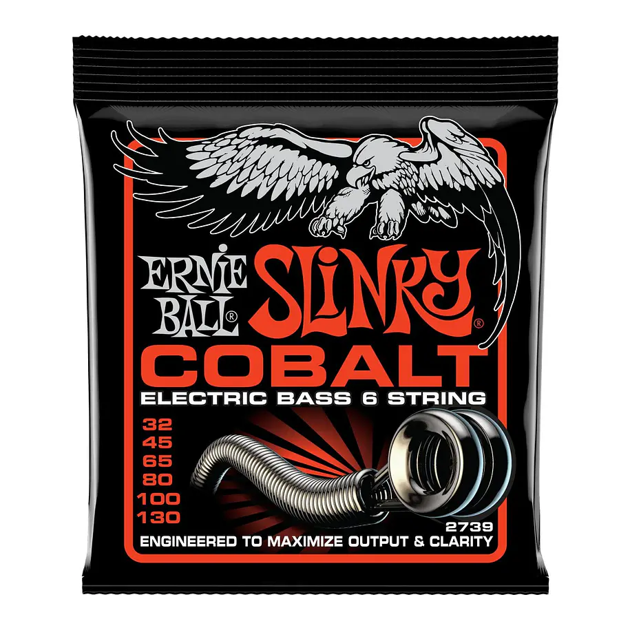 Ernie Ball P02739 Cuerdas Bajo Electrico Slinky Cobalt 6-String 32-130 Ernie Ball 1