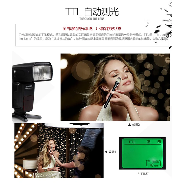 Triopo TR-988 Flash Para Canon y Nikon Alta Velocidad 1/8000 HSS E-TTL I-TTL GN58 10
