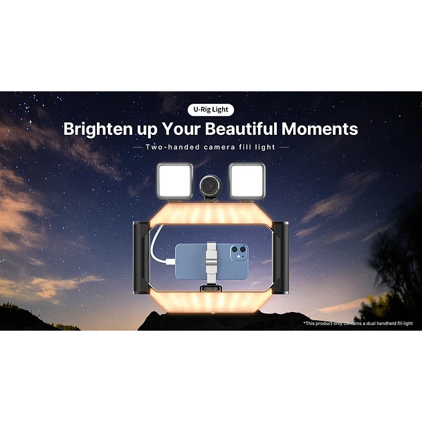 Ulanzi U-Rig Light Soporte Para Teléfonos y Cámaras Mirrorless Con Luz Led 11