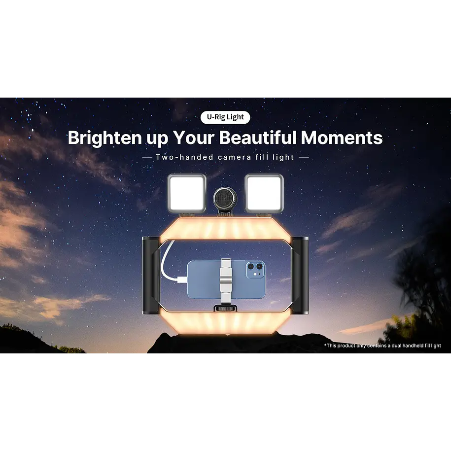 Ulanzi U-Rig Light Soporte Para Teléfonos y Cámaras Mirrorless Con Luz Led 11