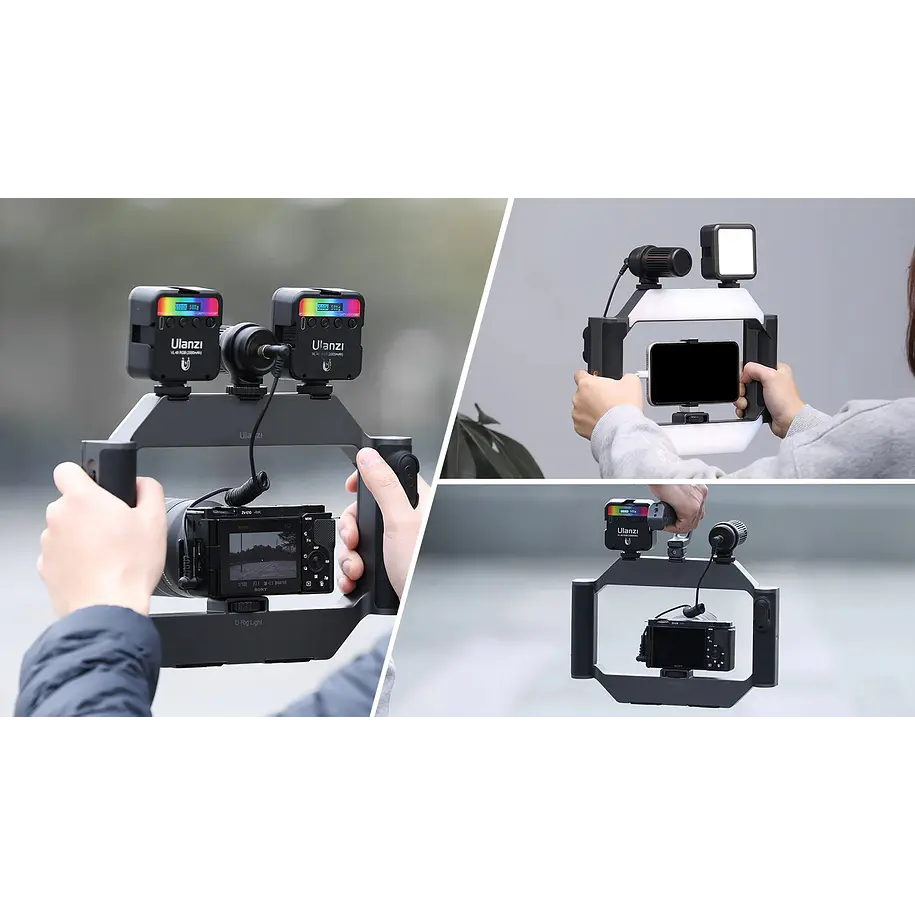 Ulanzi U-Rig Light Soporte Para Teléfonos y Cámaras Mirrorless Con Luz Led 12