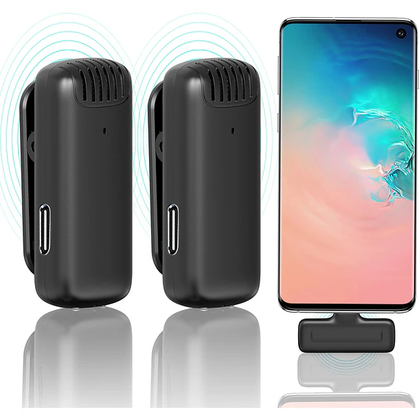 Ulanzi J12 USB-C Micrófono Doble Inalámbrico 4