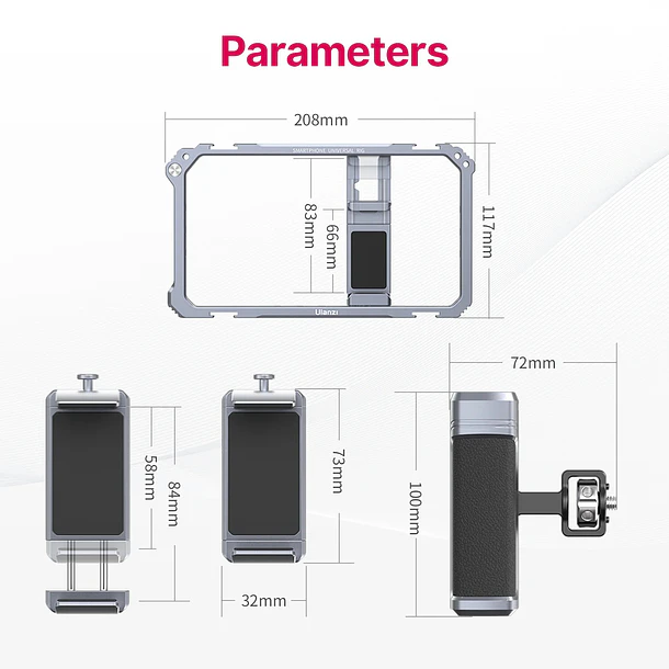 Ulanzi Metal Cage Para Teléfonos y Accesorios 4