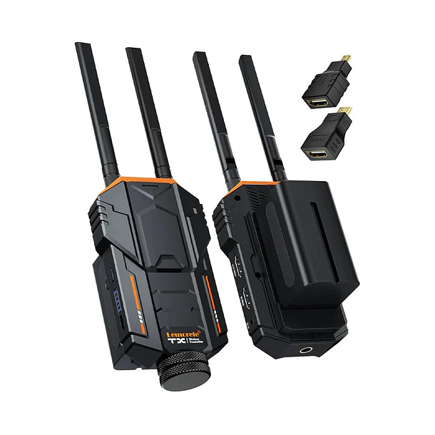 Lemorele R100 PLUS Kit Receptor y  Transmisor Video Inalámbrico 200 Metros Con Baterías 1