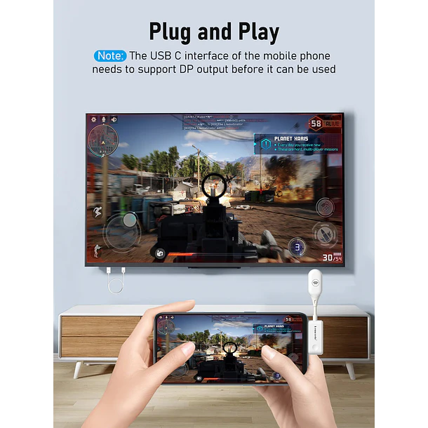 Lemorele P10 Transmisor de Video Inalámbrico Simple Desde USB-C a HDMI 6