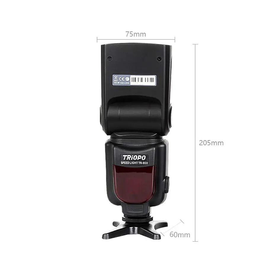 Triopo TR-950 Flash Montura Universal de Contacto Central 10