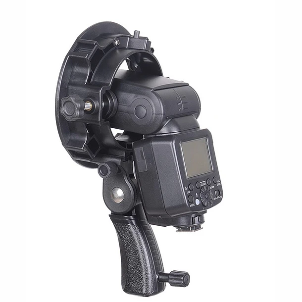 Triopo TR-05 Adaptador con montura Bowens para flash speedlight o de cámara que permite montar hasta 5 flash al mismo tiempo. 5