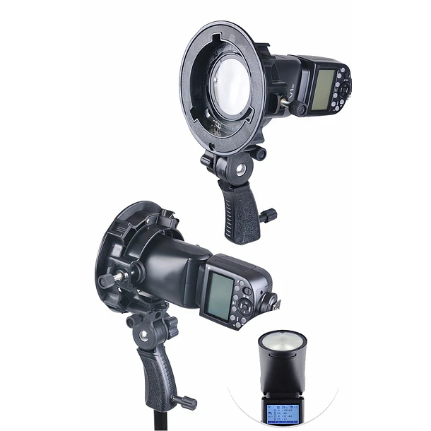 Triopo TR-05 Adaptador con montura Bowens para flash speedlight o de cámara que permite montar hasta 5 flash al mismo tiempo. 7