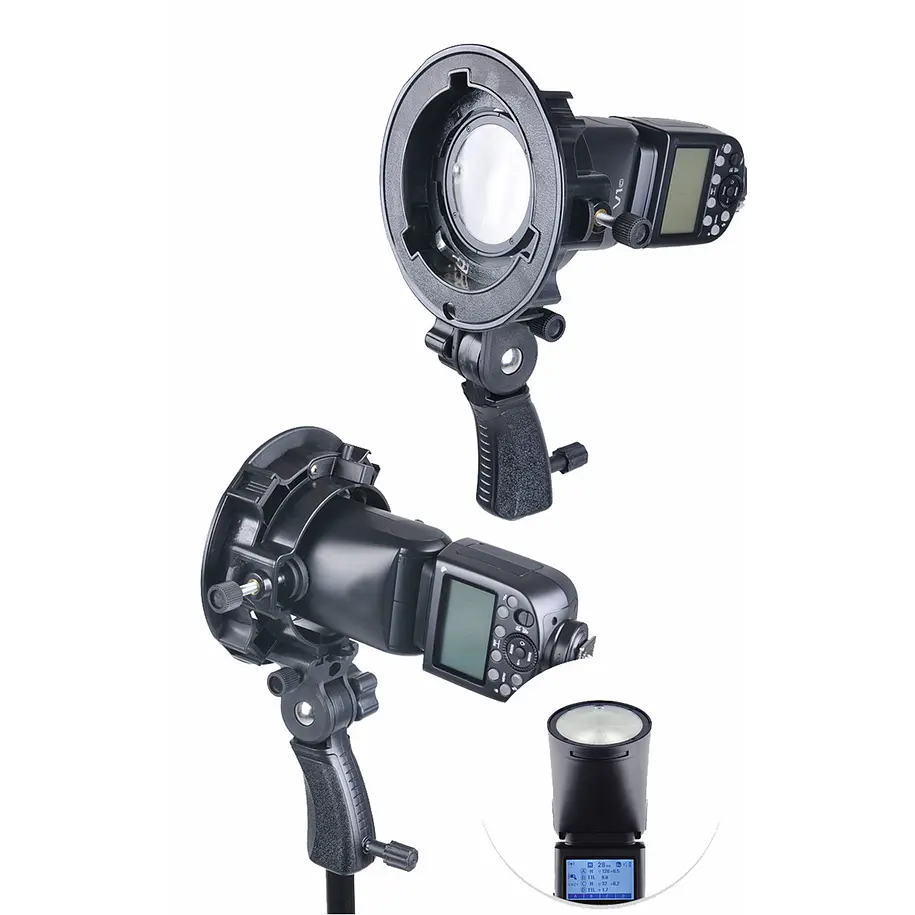Triopo TR-05 Adaptador con montura Bowens para flash speedlight o de cámara que permite montar hasta 5 flash al mismo tiempo. 7