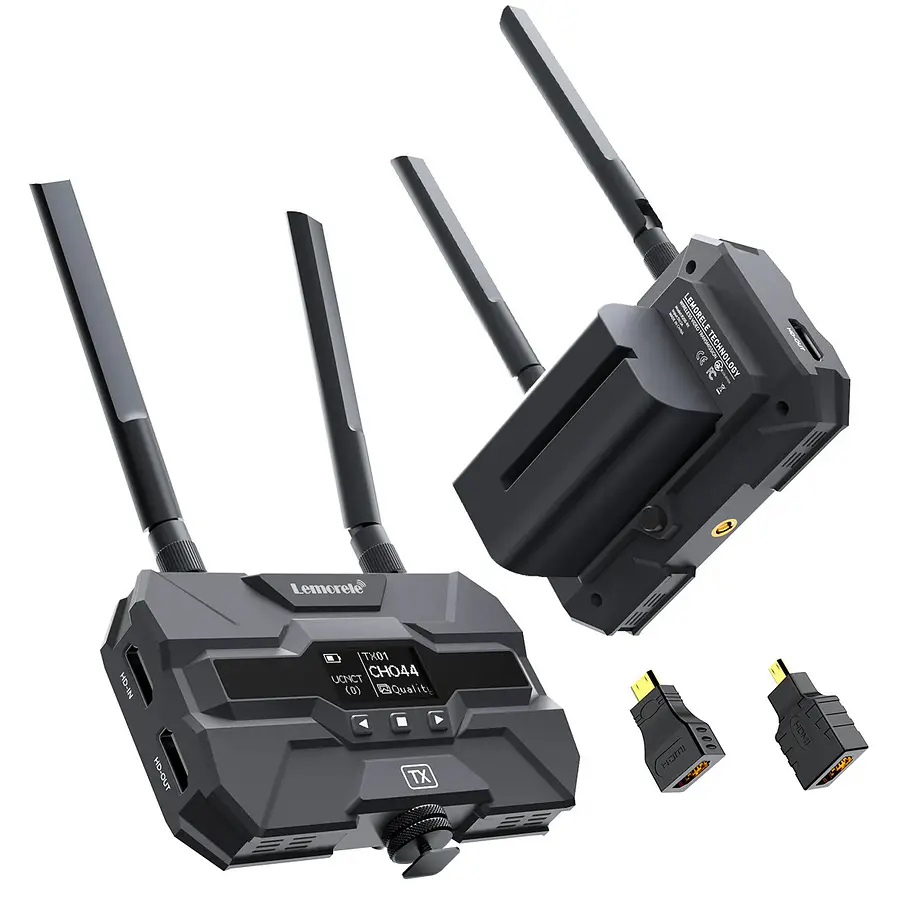 Lemorele R200  Kit Transmisor Video Inalámbrico Receptor y Baterías 1