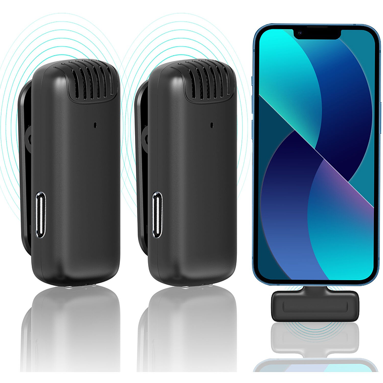 Ulanzi J12 Lightning Micrófono Inalámbrico Doble 15