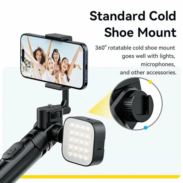 Ulanzi MT-70 Trípode y Barra Selfie Con Control Remoto Bluetooth 4
