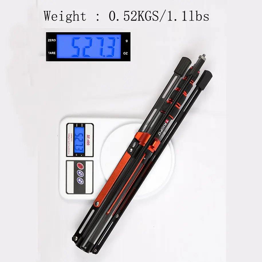 Triopo LS-255 Trípode Iluminación Ultra Liviano de Fibra de Carbono 7