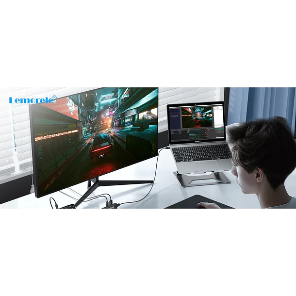 Lemorele AC-08-1 Capturadora de Video HD 1080P 4