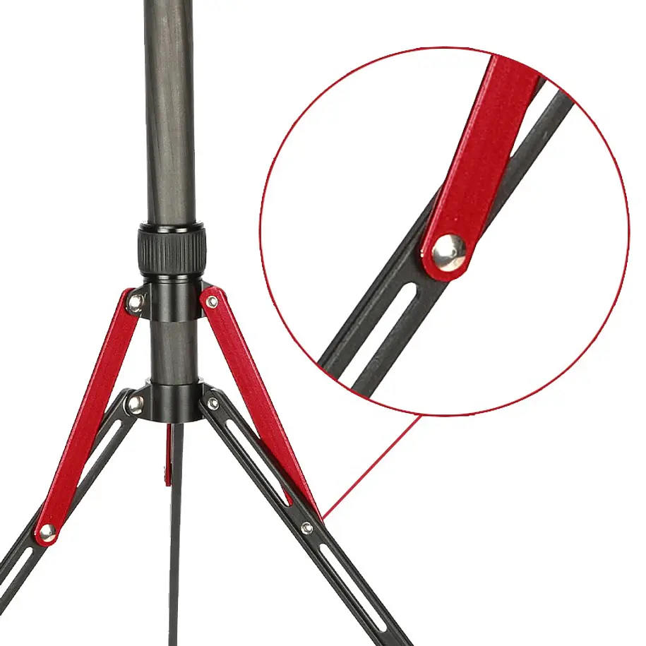 Triopo LS-255 Trípode Iluminación Ultra Liviano de Fibra de Carbono 11