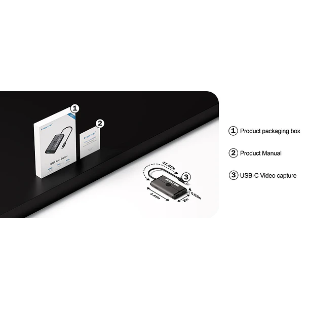 Lemorele AC-08-1 Capturadora de Video HD 1080P 9