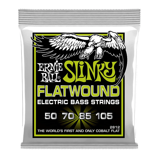 Ernie Ball P02812 Cuerdas Bajo Electrico Regular Slinky Flatwound 50-105 Ernie Ball 1