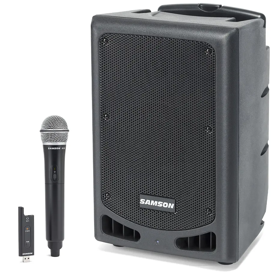 Samson Xp208w Caja Activa Bat Rec/Mic/Bluetooh Samson 1