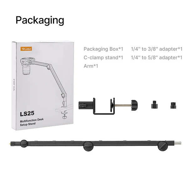 Vijim LS25 Brazo Multifuncional Para Cámaras o Accesorios 22